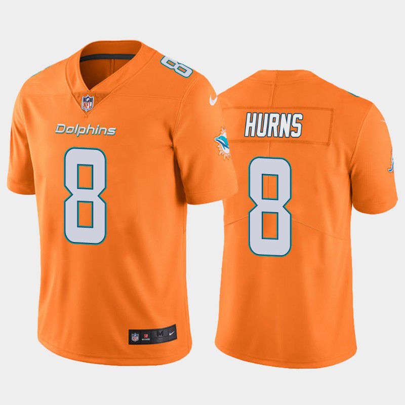 Men Miami Dolphins #8 Allen Hurns Nike Oragne Limited NFL Jersey